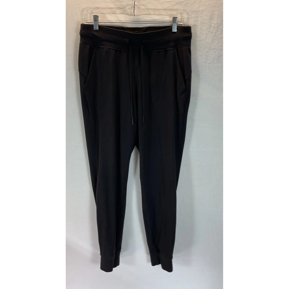 lululemon athletica Pants - Lululemon Joggers Womens 10 Ready To Rulu Black Stretch Drawstring‎ pockets